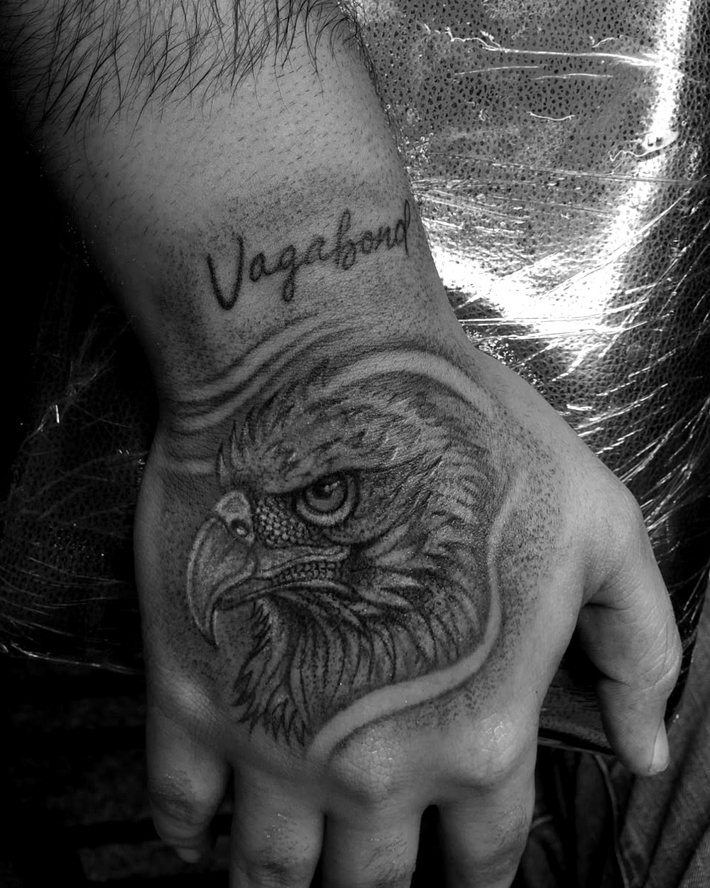 Eagle hand tattoo by AZ Tattooz