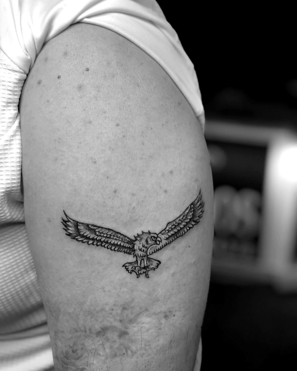 Eagle bicep tattoo by AZ Tattooz
